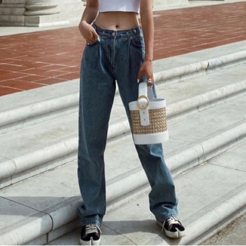 Agolde Sweetener Baggy W/ tab in jeans  23